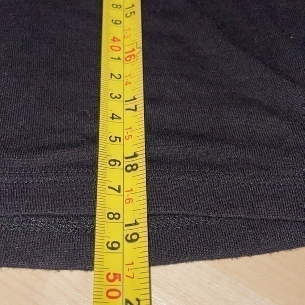 Stradivarius ASOS crop top long sleeve shirt black crew neck M gently preloved - Picture 5 of 7